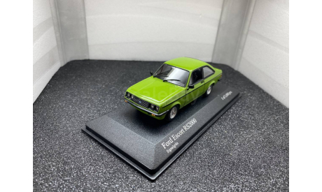 Ford Escort II RS 2000 1975 signalgrun, редкая масштабная модель, Minichamps, 1:43, 1/43