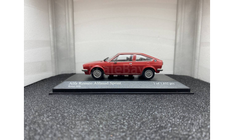 Alfa Romeo Alfasud Sprint 1976 Rosso Alfa, редкая масштабная модель, Minichamps, scale43
