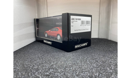 Honda Prelude 1992 milano red, редкая масштабная модель, Minichamps, scale43