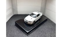 Nissan Skyline R34 GTR 1999 V-Spec II white, редкая масштабная модель, Autoart, scale43