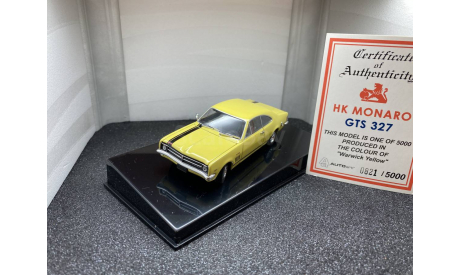 Holden Monaro HT GTS 327 Coupe 1969 warwick yellow, редкая масштабная модель, 1:43, 1/43, Autoart