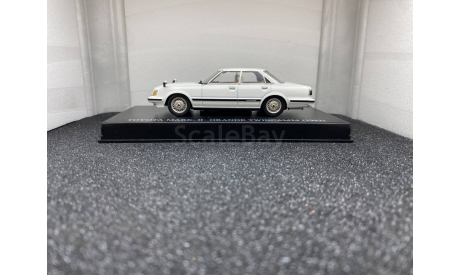 Toyota Mark II Grande Twin Cam 24  GX61 1982  white, редкая масштабная модель, AOSHIMA, scale43