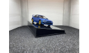 Subaru Impreza 22B metallic blue, редкая масштабная модель, Autoart, scale43