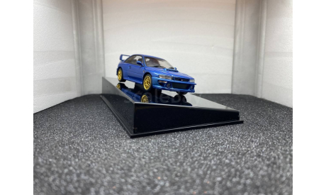 Subaru Impreza 22B metallic blue, редкая масштабная модель, Autoart, scale43