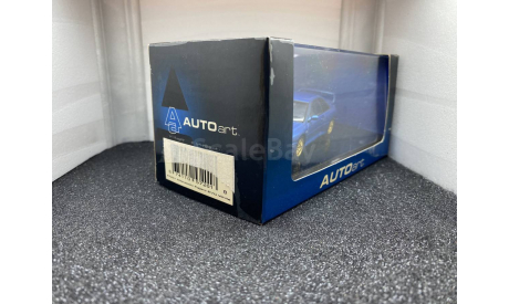 Subaru Impreza 22B metallic blue, редкая масштабная модель, Autoart, scale43