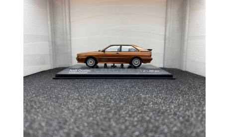 Audi Quattro B2 Typ 85 1981 zobelbraun  metallic, редкая масштабная модель, Minichamps, 1:43, 1/43