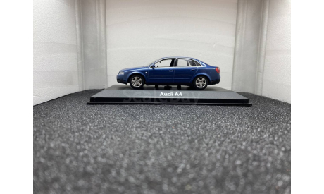 Audi A4 B6 2000 - 2004 denimblau, редкая масштабная модель, Minichamps, scale43