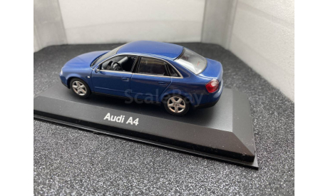 Audi A4 B6 2000 - 2004 denimblau, редкая масштабная модель, Minichamps, scale43