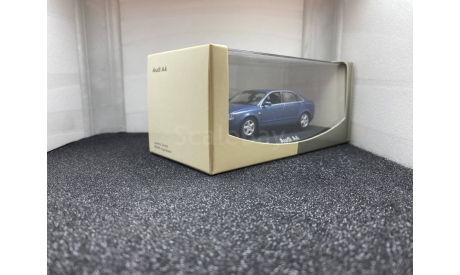 Audi A4 B6 2000 - 2004 denimblau, редкая масштабная модель, Minichamps, scale43