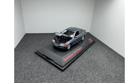 BMW 328i E46 1998 grey metallic, редкая масштабная модель, scale43, Schuco