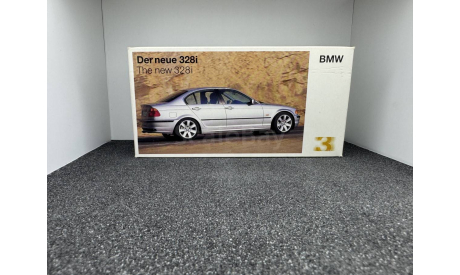 BMW 328i E46 1998 grey metallic, редкая масштабная модель, scale43, Schuco