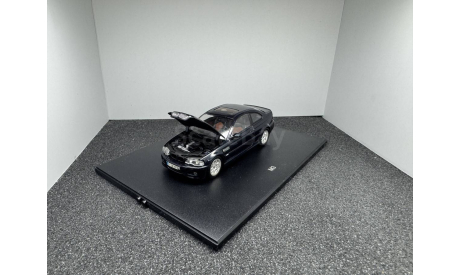 BMW M3 E46 2000 carbon black metallic, редкая масштабная модель, Minichamps, scale43