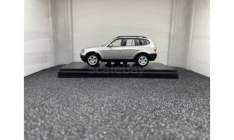 BMW X3 3.0 d E83 2004 - 2010 silver, редкая масштабная модель, Kyosho, scale43