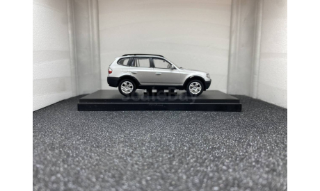 BMW X3 3.0 d E83 2004 - 2010 silver, редкая масштабная модель, Kyosho, scale43