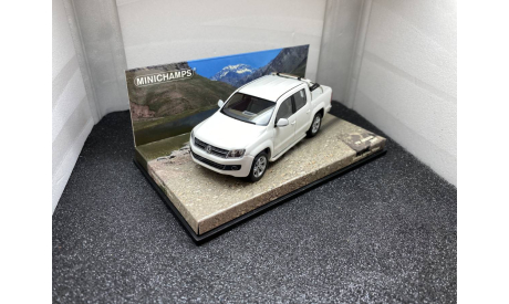 Volkswagen Amarok Pick Up 2009 white, редкая масштабная модель, Minichamps, 1:43, 1/43