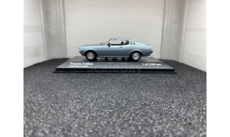 Toyota Celica Liftback light blue metallic 1975 , редкая масштабная модель, Minichamps, scale43