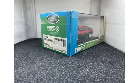 Toyota Corolla Levin AE86 1983 red/black, масштабная модель, Ebbro, scale43