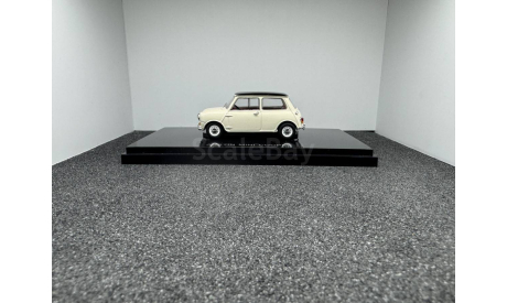 Austin mini cooper 1961 white/black, редкая масштабная модель, Ebbro, 1:43, 1/43