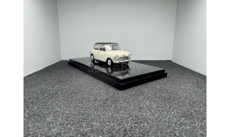 Austin mini cooper 1961 white/black, редкая масштабная модель, Ebbro, 1:43, 1/43