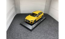 Audi RS6 Avant 2019 Vegas yellow, редкая масштабная модель, Minichamps, scale43