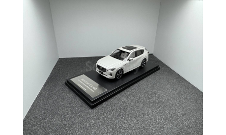 Mazda CX-60 XD-Hybrid 2022 Premium Modern rhodium white premium metallic, редкая масштабная модель, Hi-Story, scale43