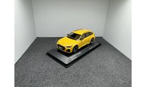 Audi RS6 Avant 2019 Vegas yellow, редкая масштабная модель, Minichamps, scale43