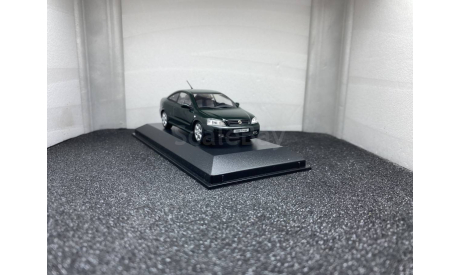 Opel Astra G CoupeE Bertone 2000 uralgrun, редкая масштабная модель, Minichamps, scale43