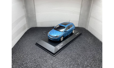 Opel Astra H 2004 breeze blue, редкая масштабная модель, Minichamps, 1:43, 1/43