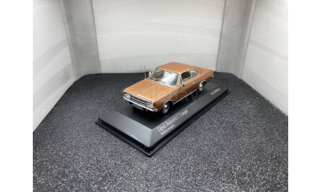 Opel Rekord C coupe 1966 bronce metallic, редкая масштабная модель, Minichamps, scale43