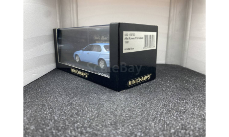 Alfa Romeo 156 1997 azzuro nuvola, редкая масштабная модель, Minichamps, scale43