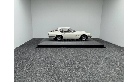 Maserati Mistral Coupe 1963 creme white, редкая масштабная модель, Minichamps, scale43