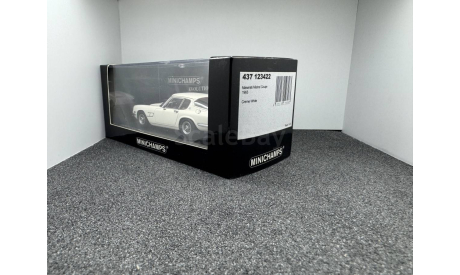 Maserati Mistral Coupe 1963 creme white, редкая масштабная модель, Minichamps, scale43
