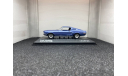 Ford Mustang Fastback 2+2 1968 bright dark blue metallic, редкая масштабная модель, Minichamps, scale43