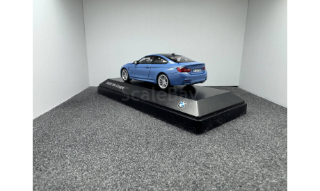 BMW M4 Coupe F82 2014 Yas Marina Blue, редкая масштабная модель, Herpa, 1:43, 1/43