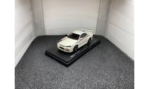 Nissan Skyline NISMO R34 GT-R S-tune white pearl, редкая масштабная модель, Kyosho, scale43