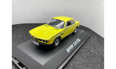 BMW 3.0 CSL E9 1973 gelb, редкая масштабная модель, scale43, Schuco