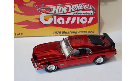 FORD MUSTANG BOSS 429 70 г, масштабная модель, Mattel Hot Wheels, 1:43, 1/43