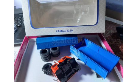 набор КамАЗ-4310: кабина; кузов; резина   ПАО КАМАЗ, масштабная модель, scale43