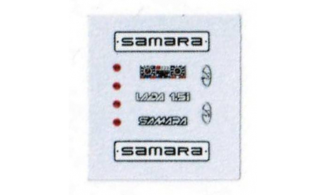 Декаль Ваз-2115 LADA-Samara, сборная модель автомобиля, 1:43, 1/43