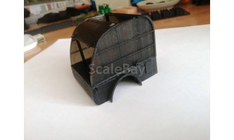 установка: мусоровоз МС-1 на шасси Зис-5 3D печать, масштабная модель, scale43