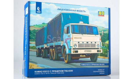 Камаз-53212 с прицепом   набор AVD, масштабная модель, AVD Models, scale43
