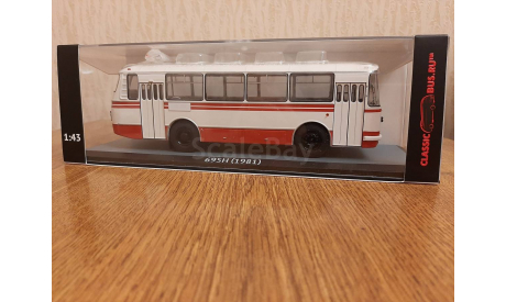 Масштабная модель ЛАЗ-695Н бело-красный, масштабная модель, Classicbus, scale43