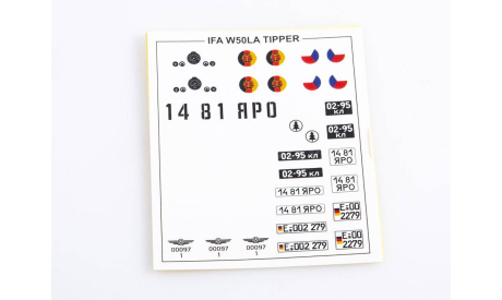 Сборная модель IFA W50LA самосвал, масштабная модель, AVD Models, 1:43, 1/43