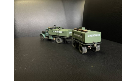 МАЗ 200 аэродромный топливозаправщик с прицепом, масштабная модель, СарЛаб, scale43