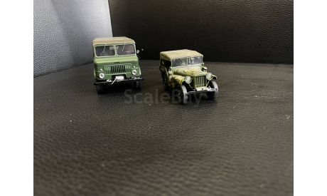 ГАЗ-62, ГАЗ-64 Комплект военных машин 1:43, масштабная модель, Norev/DeAgostini, scale43