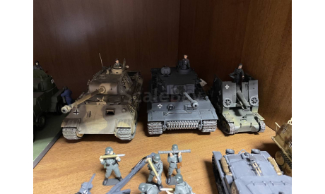 Коллекция бронетехники и фигурок ВОВ 1941-1945 масштаб 1:35 Tamiya, сборные модели бронетехники, танков, бтт, Т34,Т85,Тигр,Пантера,САУ, 1/35