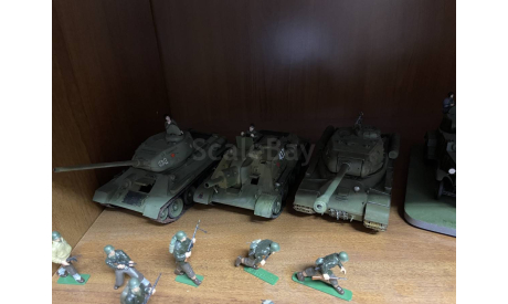 Коллекция бронетехники и фигурок ВОВ 1941-1945 масштаб 1:35 Tamiya, сборные модели бронетехники, танков, бтт, Т34,Т85,Тигр,Пантера,САУ, 1/35