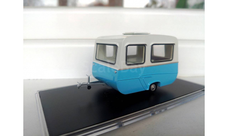 Прицеп - дача 6021 к автомобилю ГАЗ-21 ’Волга’, масштабная модель, РетроЛаб, scale43