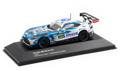 Mercedes-AMG GT3 Evo #22 Winner Race 1 DTM Hockenheim 2022 L. Auer, масштабная модель, IXO, scale43, Mercedes-Benz