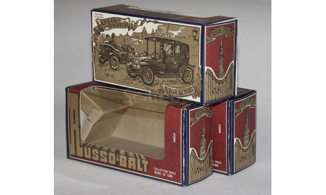 Коробка для моделей Руссо-Балт матовая.Оригинал., боксы, коробки, стеллажи для моделей